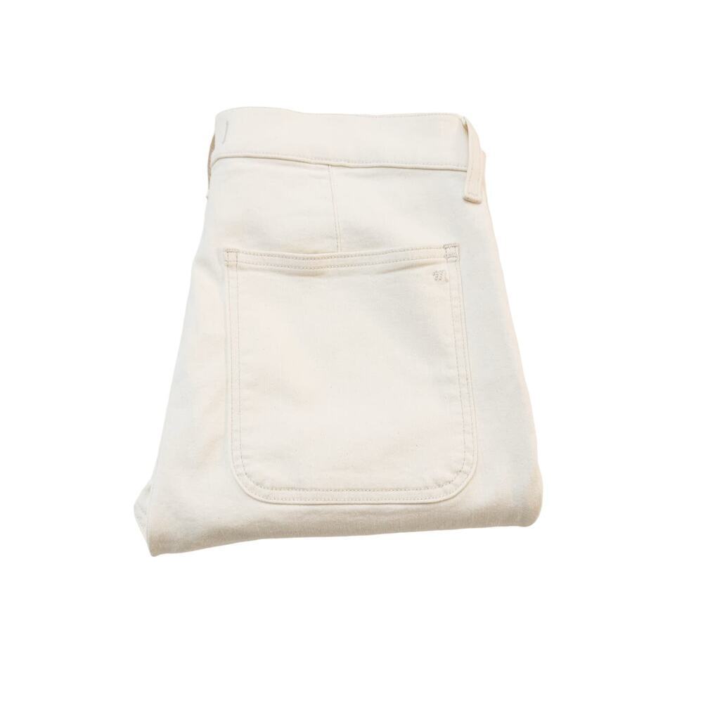 Madewell Mid-Rise Kick Out Jeans Denim Cream Color Size 29